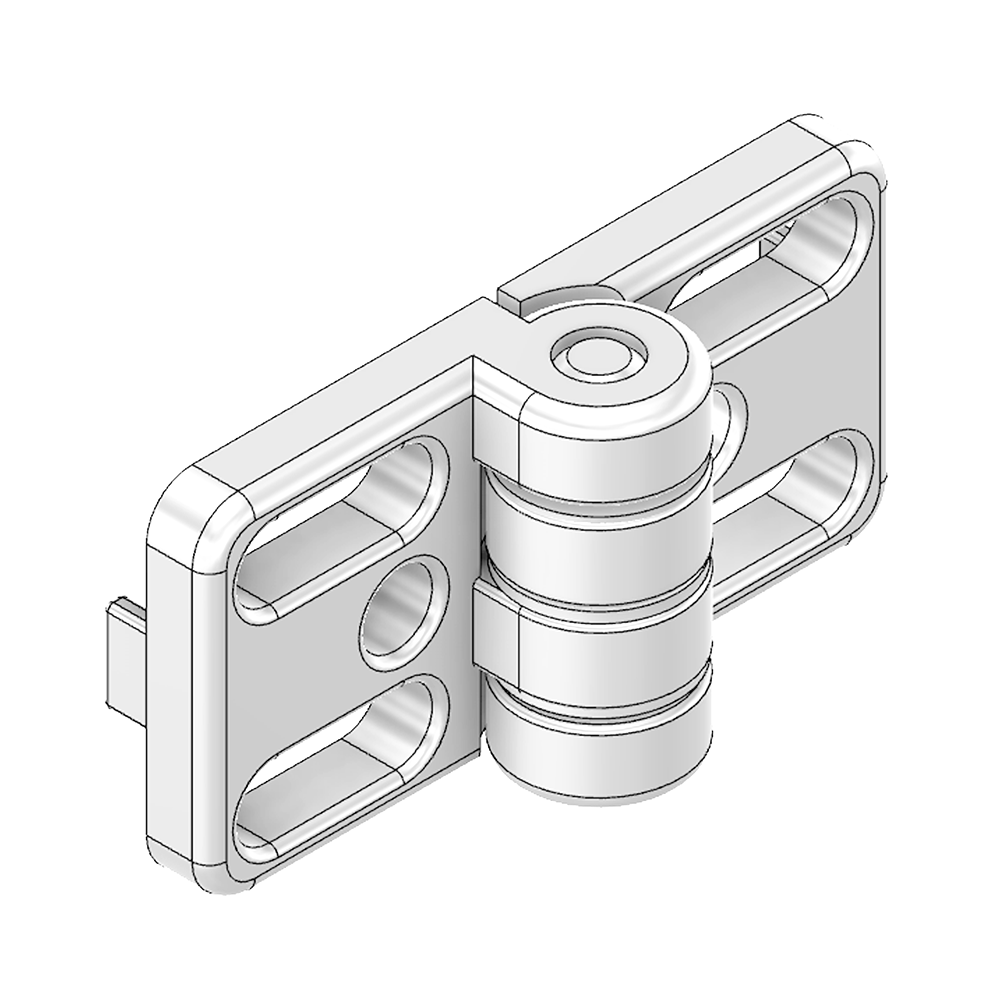 MODULAR SOLUTIONS DIE CAST ZINC HINGE 30 EXTERNAL W/HARDWARE